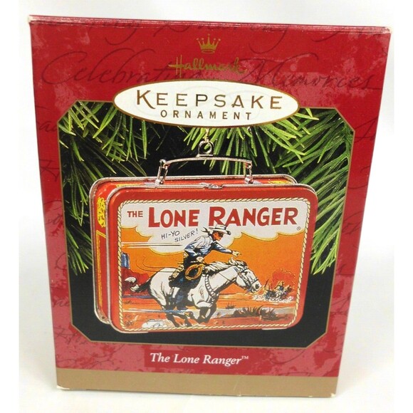 Vintage 1997 Hallmark Keepsake Ornament The Lone Ranger Lunchbox Tin with Box - Picture 2 of 6